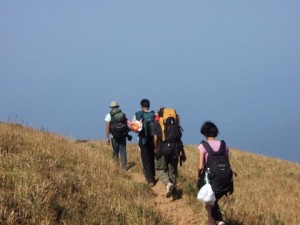 Group trekking